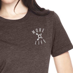 OrangeTheory More Life Tee Heather Espresso